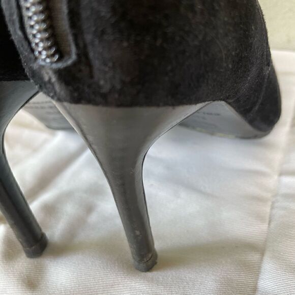 Cole Haan high heeled black suede booties - Picture 6 of 12